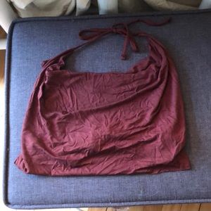 Cropped halter top